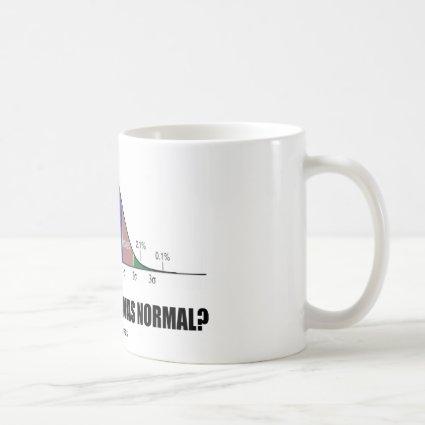 Who Said That I Was Normal? (Bell Curve Humor) Coffee Mug Who Said That I Was Normal? (Bell Curve Humor) Coffee Mug