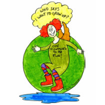 Who says I want to grow up? t-shirts