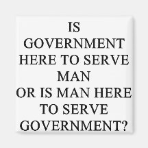 who serves who? refrigerator magnet
