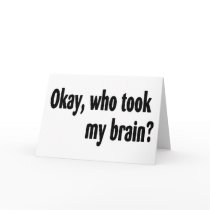 Who Took My Brain cards
