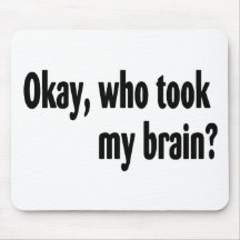 Who Took My Brain Mouse Mats