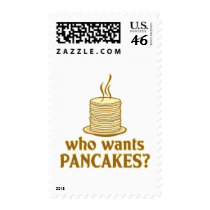 Who wants pancakes? postage stamps