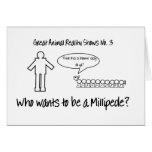 Who Wants to be a Millipede card
