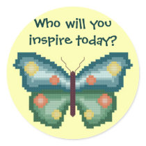 Who will you inspire today? Butterfly Sticker by ingasi Who will you inspire today? Butterfly Sticker
