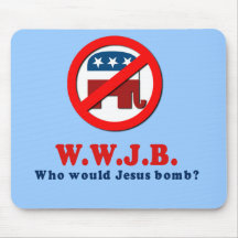 Who would Jesus Bomb Mousepad