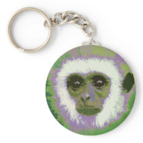 Who you looking at? Monkey keychain (green) keychains
