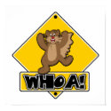Whoa Squirrel Crossing Sign posters by haywiregraphics Whoa Squirrel Crossing Sign posters