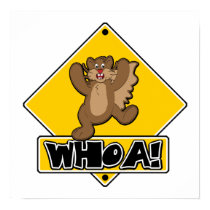 Whoa Squirrel Crossing Sign posters by haywiregraphics Whoa Squirrel Crossing Sign posters