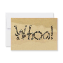 Whoa! Western themed buckskin Party Invitations