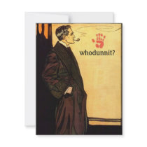 Whodunnit Mystery Solving Party Invitations Sleuth