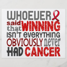 Whoever Said Blood Cancer Flyer Design