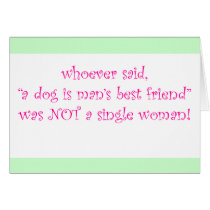 Whoever said...Greeting Card Pink cards