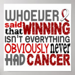 Whoever Said Head And Neck Cancer Poster