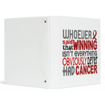 Whoever Said Multiple Myeloma Vinyl Binder