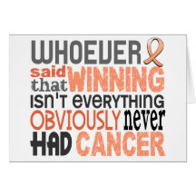 Whoever Said Uterine Cancer Greeting Cards