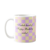 Whole bunch of happy birthday wishes mugs