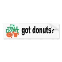 Whole Donut Bumper Sticker bumper stickers