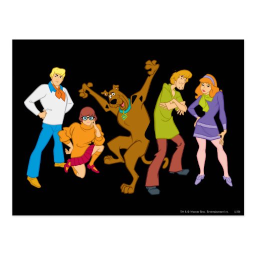 Whole Gang 16 Mystery Inc Postcard Zazzle