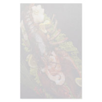 Whole lobster platter stationery