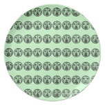 Whole Lot of Faces Dinner Plate plates