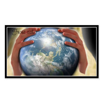Whole World in His Hands Business Card Templates