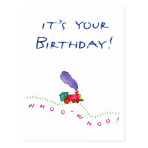Whoo-Whoo! It's Your Birthday Postcard