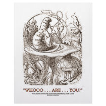 Whooo...Are...You? (Alice and the Caterpillar) Letterhead Design