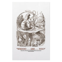 Whooo...Are...You? (Alice and the Caterpillar) stationery