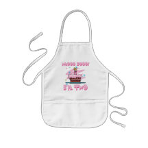 Whooo Hooo I'm Two Pink Apron