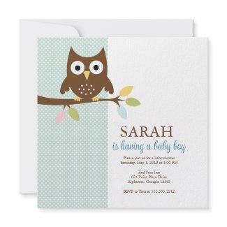 {whooo is having a baby?} invitation