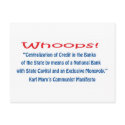 Whoops! postcards