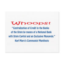 Whoops! postcards