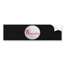 WHOOPS WOODS BUMPER STICKERS