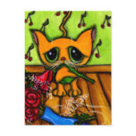 Whoopsie Sorry Kitty Postcard