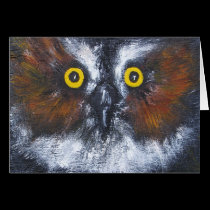 "Whoo's Who?" Horizontal Notecard cards