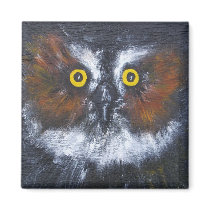 "Whoo's Who?" Square Magnet