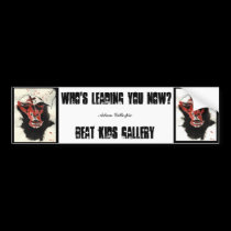 Who's Leading You Now? Sticker bumper stickers