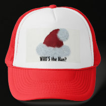 'WHO'S the Man?' Santa Hat