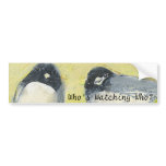 Who's Watching Who? Bird Bumper Sticker bumper stickers