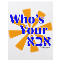 Who's your Abba / Daddy Flyer Design