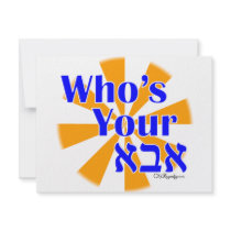 Who's your Abba / Daddy Custom Invitations