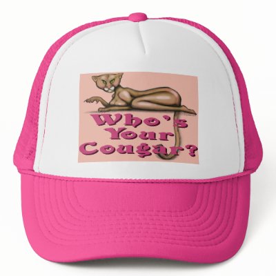 Who's Your Cougar Trucker Hat by FunGraphix