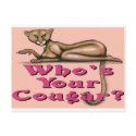 Who's Your Cougar postcards
