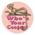 Who's Your Cougar stickers