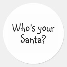 Who's Your Santa 2 Sticker