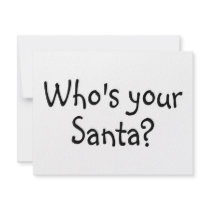 Who's Your Santa invitations by CelebrationZazzle Who's Your Santa invitations