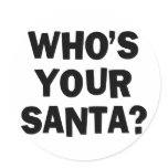Who's Your Santa? Sticker