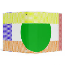 wht w-red polka dots binder