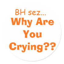 why are you crying? sticker