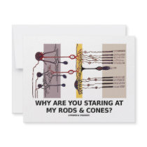 Why Are You Staring At My Rods & Cones? invitations by wordsunwords Why Are You Staring At My Rods & Cones? invitations